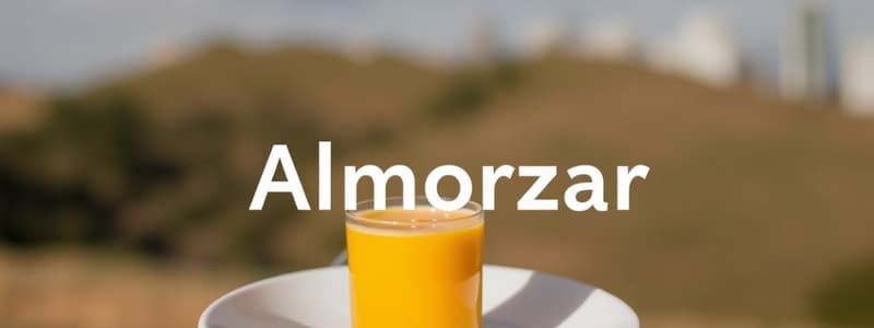 Conjugación de Almorzar