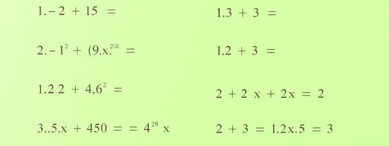 Algebra Class 10 Inequalities