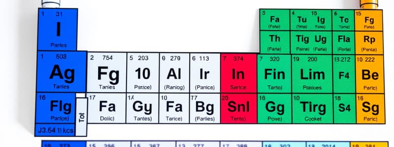 Classification of Substances Quiz