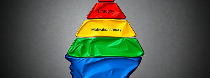 Motivation Theories in Psychology