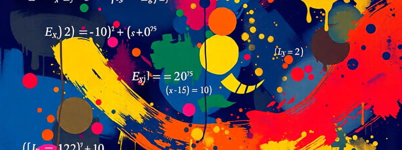 Statistics Formulas Overview