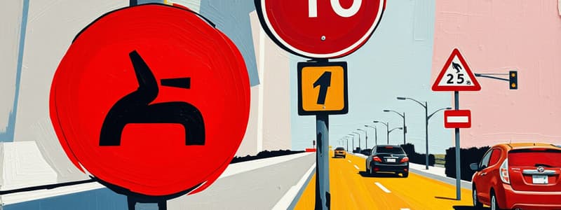 Traffic Rules and Signage Quiz