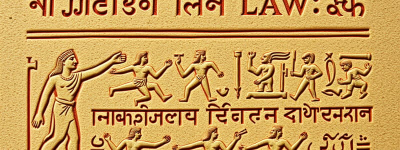 Hittite Language and Law Quiz