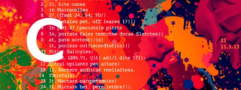 C Programming: Data Types Quiz