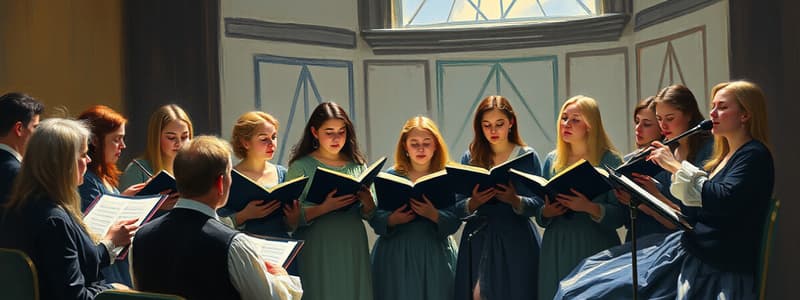 Chamber Choir Course for Advanced Students