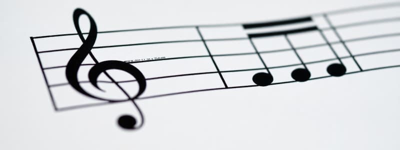 Music Theory: Staff Structure and Note Placement