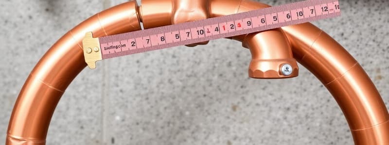 Plumbing Tube Measurement and Bending Procedures