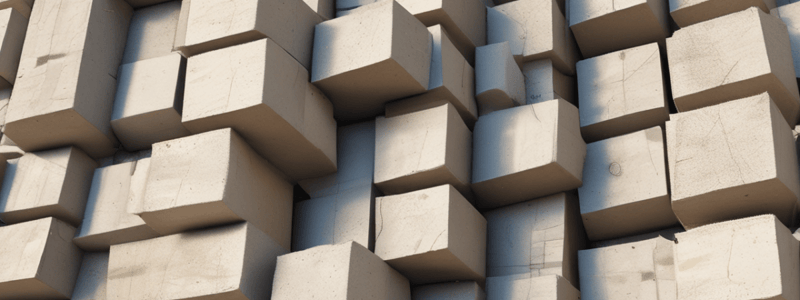 Concrete Blocks: History and Raw Materials