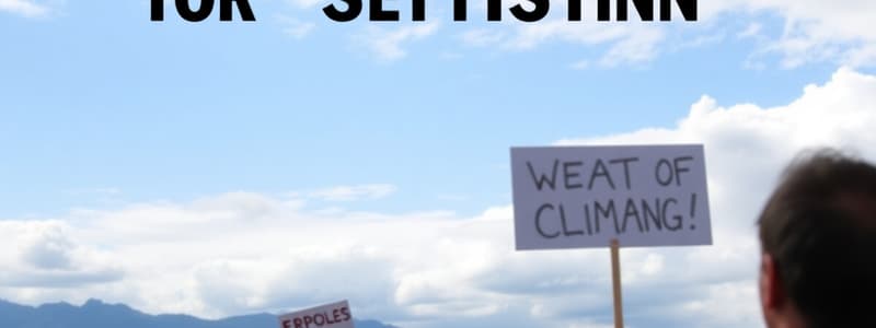 Climate Change: Activist vs. Skeptic