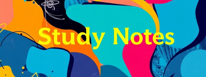 Study Notes Creation Guide