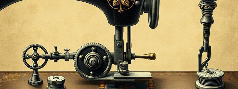 Sewing Machine Parts Quiz