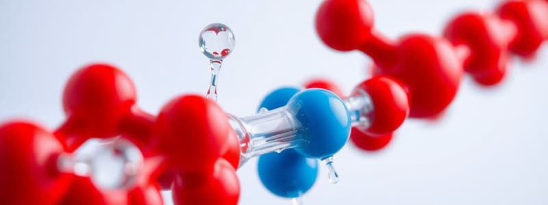 Water Properties and Organic Molecules