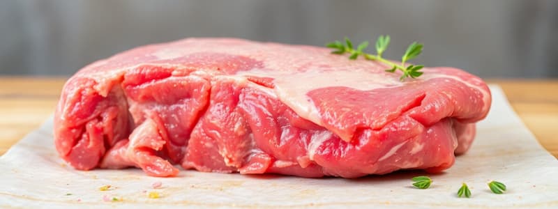 Meat Quality and Spoilage Quiz