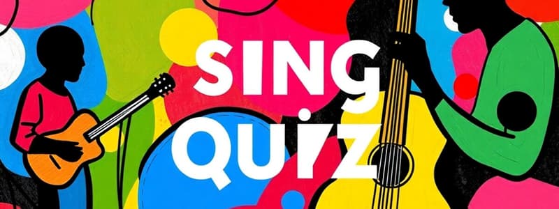 Community Development Song Quiz