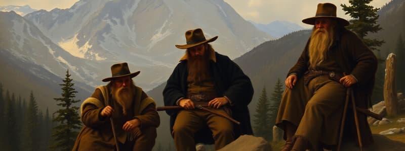 Mountain Men in the 1800s Quiz