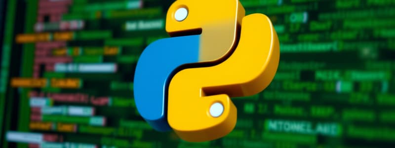 Overview of Python Programming