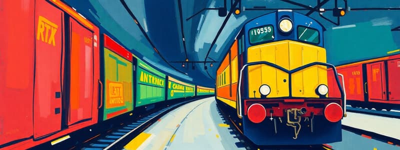 Railway Accounts Chapter III Quiz