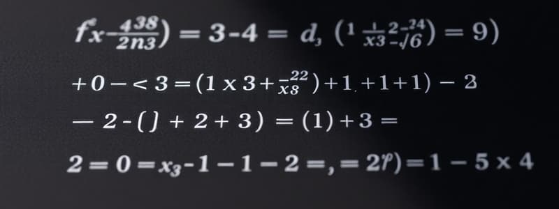 Calculus Limits Overview