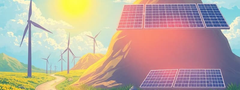 Cuestionario: Tema 2 sobre Energía Solar y Eólica