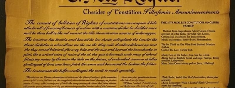 US Constitution and Amendments