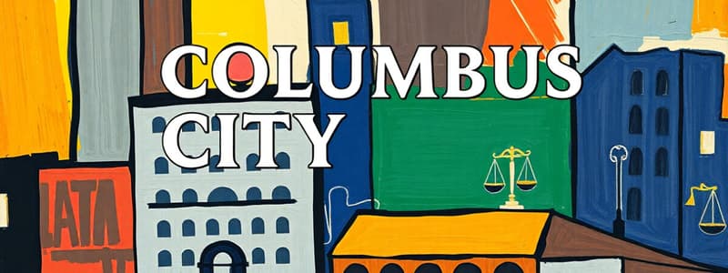 Columbus City Charter Quiz