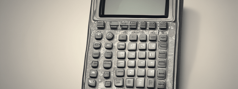 History of Electronic Calculators