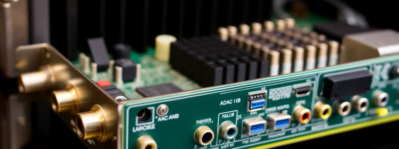 Sound Card: Hardware, Components and Installation