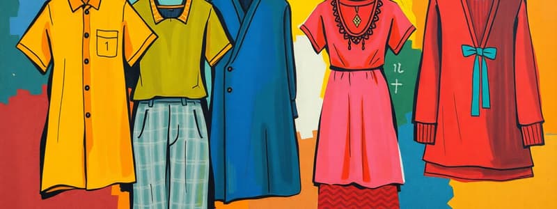 Mandarin Chinese: Describing clothing