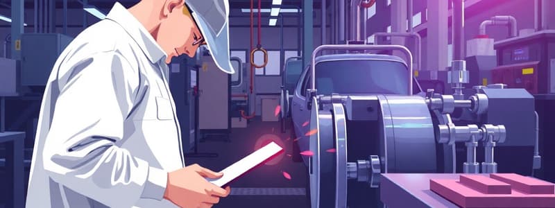 Manufacturing Process Changes and Inspections