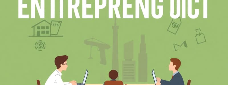 Entrepreneurship Theories Quiz