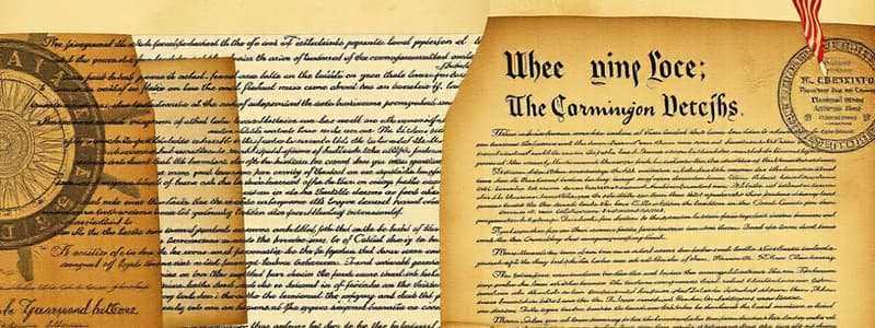 US Founding Documents: Declaration, Articles, Constitution