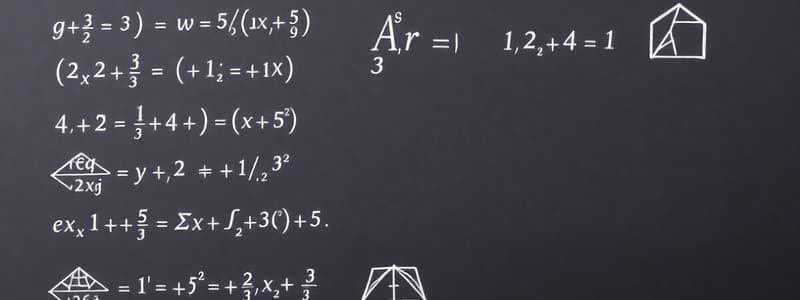 Key Branches of Mathematics