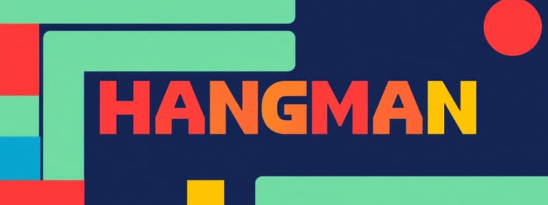 Hangman Game Project Overview