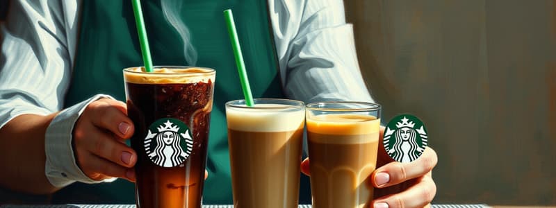 Starbucks Barista Training Flashcards