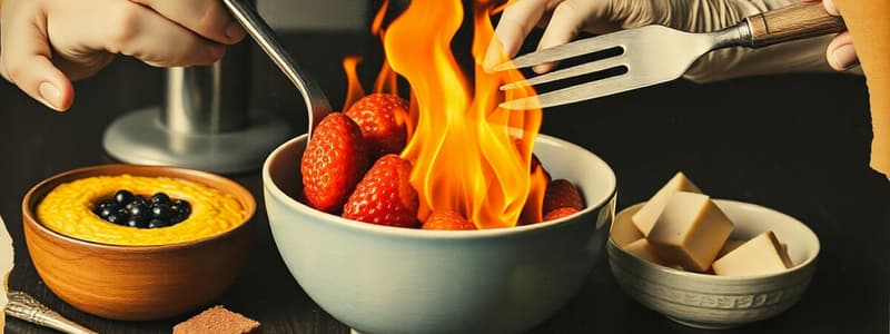 Cooking Techniques and Chemical Reactions