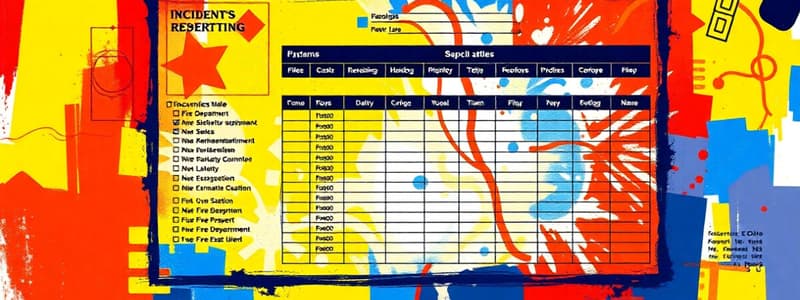 Incident Reporting and Release of Information (Hard)