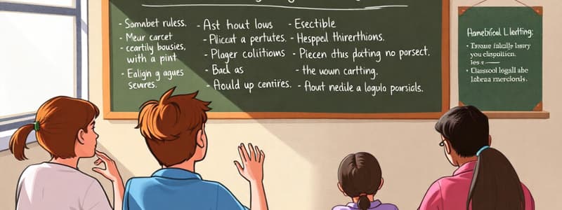 ASL Classroom Rules & Etiquette