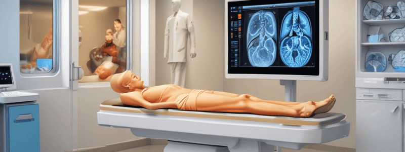 CT Patient Table and Image Display Process