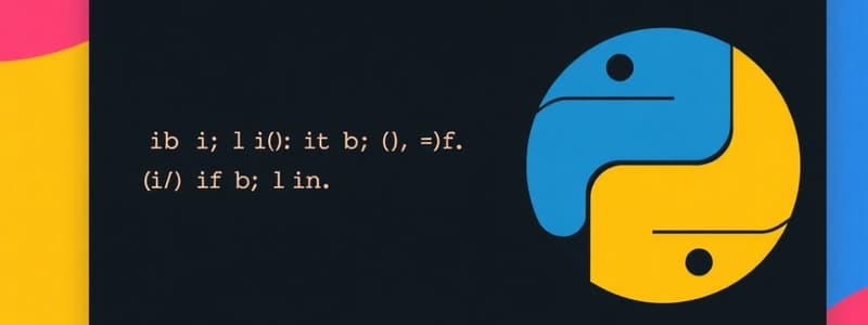 Python Control Flow and Statements