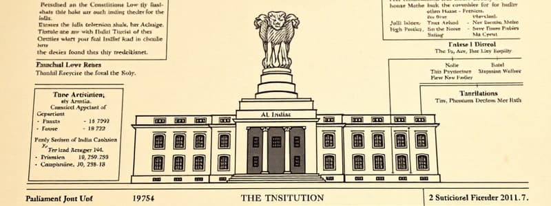 Indian Constitution Overview Quiz