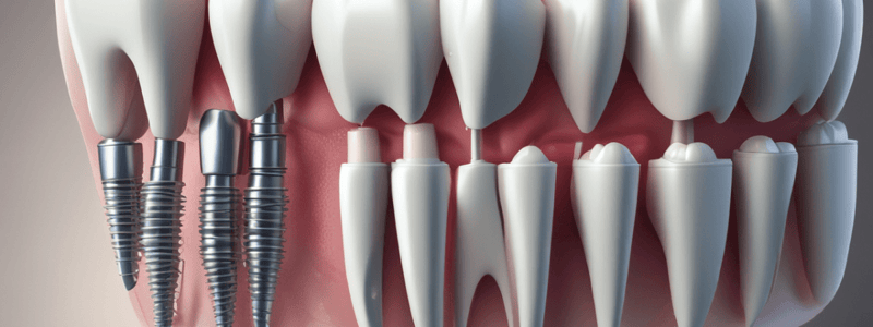 Dental Implants: Placement and Platform Switching