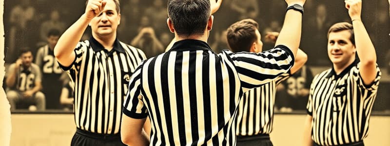 Basketball Referee Signals