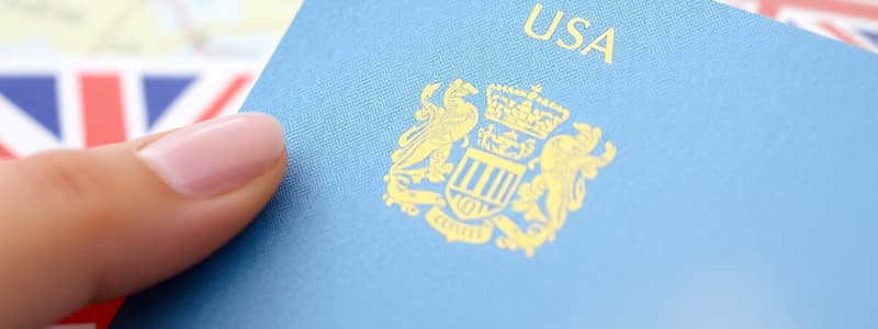 Immigration and Nationality Laws Quiz