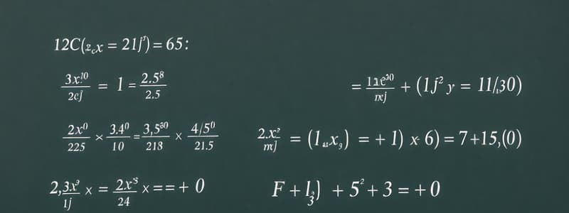 Mathematics Science Grade 10 Quiz