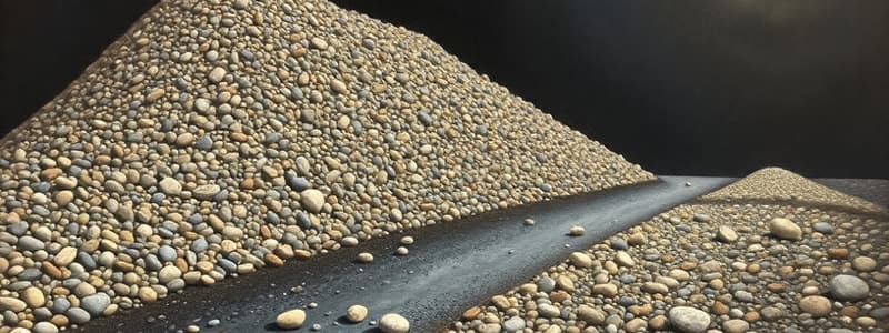 Aggregates in Cement & Asphalt Concrete