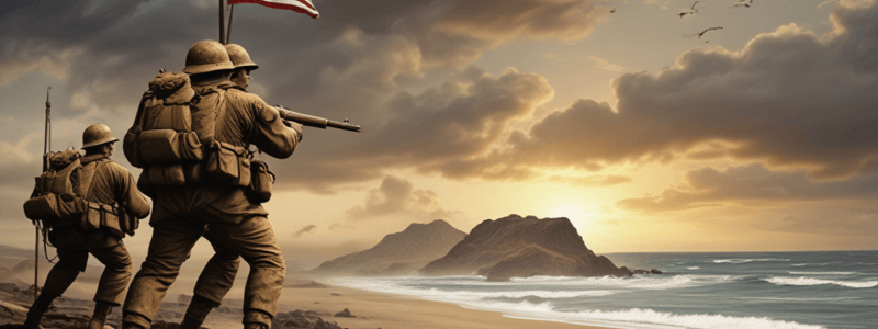 Reporting from Iwo Jima during World War II