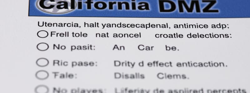 California DMV Permit Test Flashcards