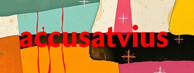 Latein: Akkusativus cum Infinitivo (ACI)