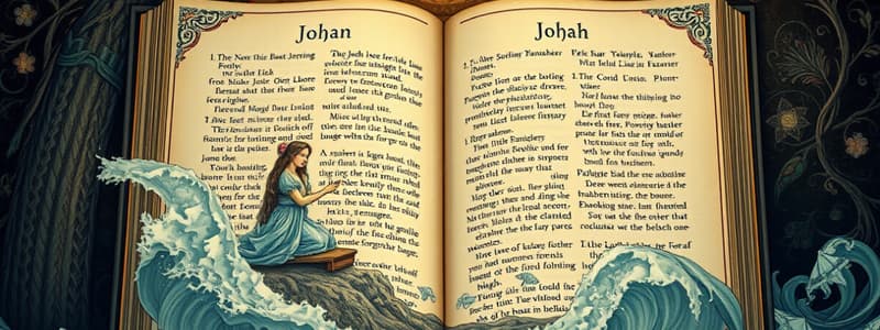 Jonah 1-4 Flashcards