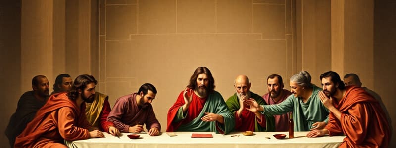 Last Supper and Crucifixion Quiz